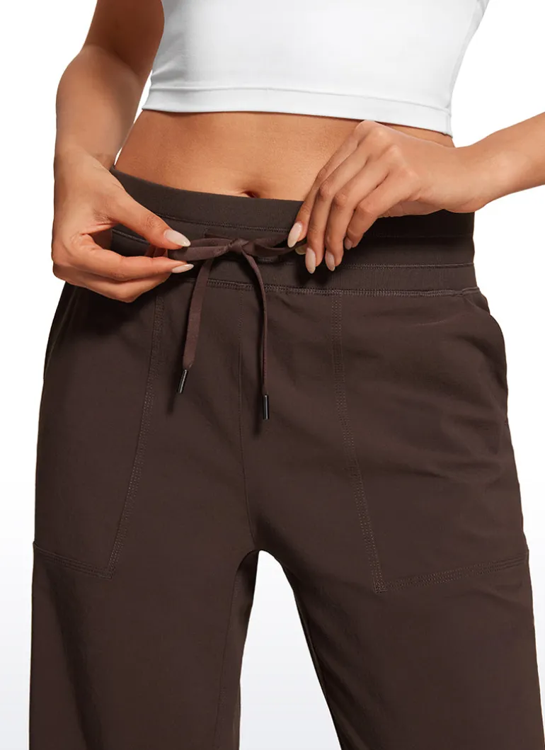 Strech Straight Leg High Rise Pant 30''