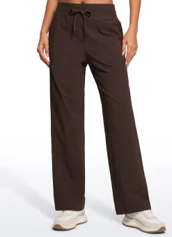 Strech Straight Leg High Rise Pant 30''