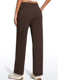Strech Straight Leg High Rise Pant 30''
