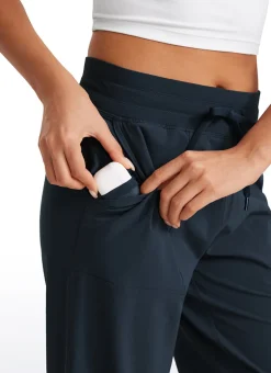 Strech Straight Leg High Rise Pant 30''