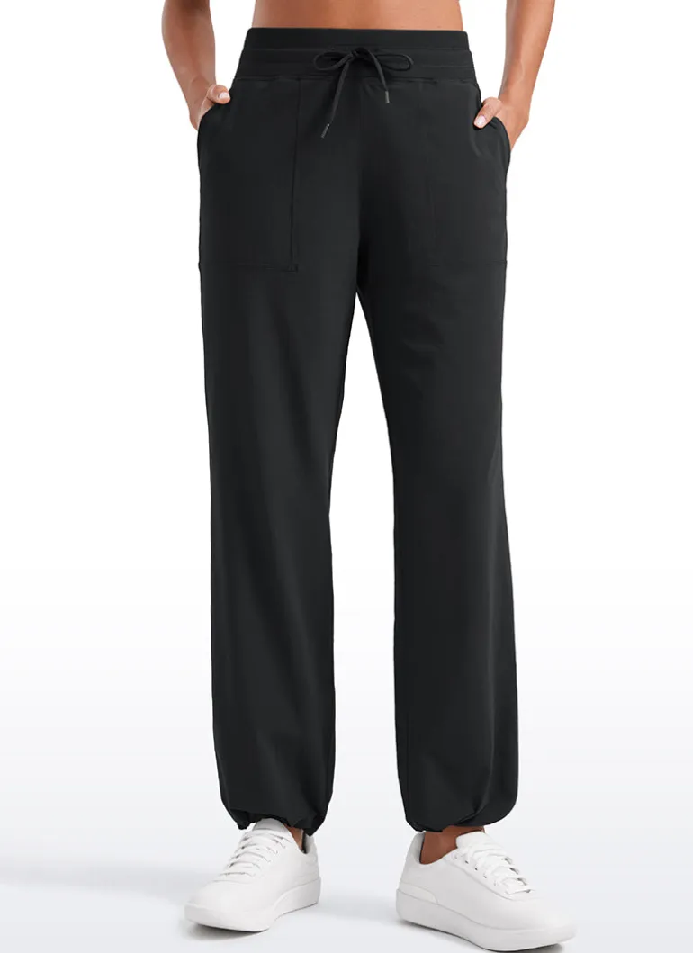 Strech Straight Leg High Rise Pant 30''