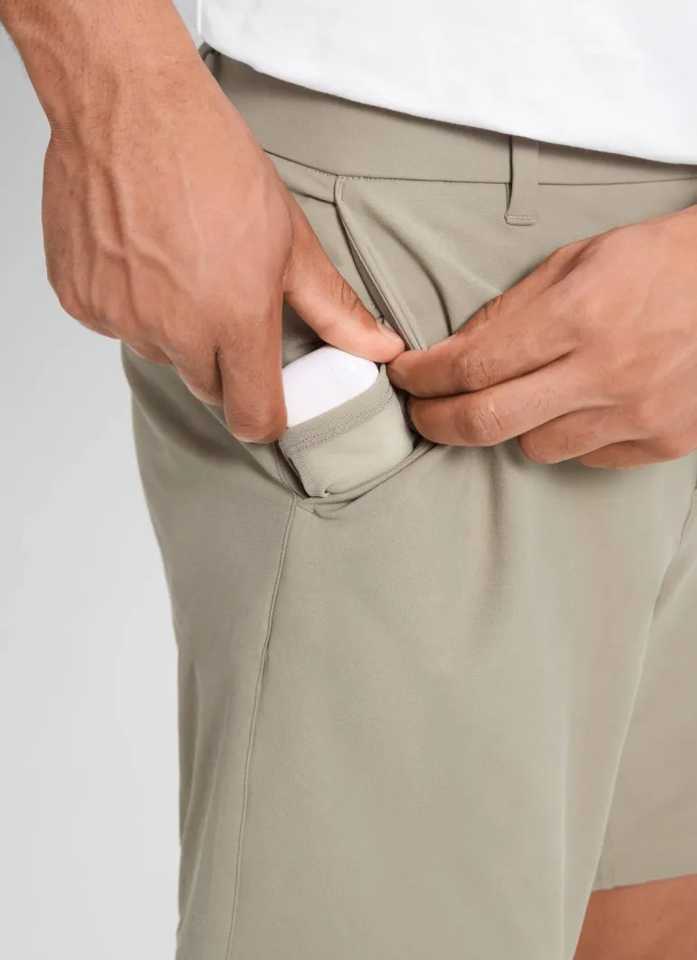 Stretch Cotton Pocket Chino Shorts 7"