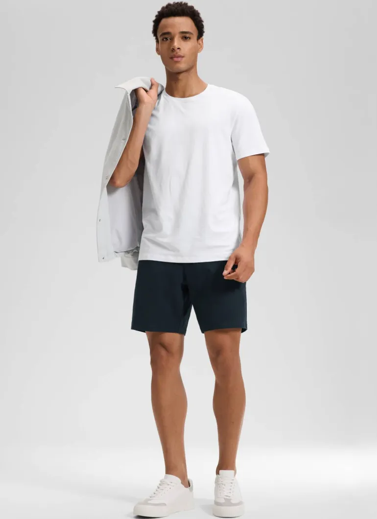 Stretch Cotton Pocket Chino Shorts 7"