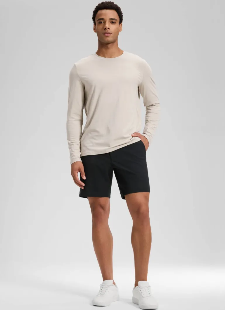 Stretch Cotton Pocket Chino Shorts 7"