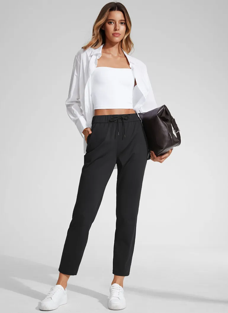 Stretch Drawstring 7/8 Pocket Pant 27''