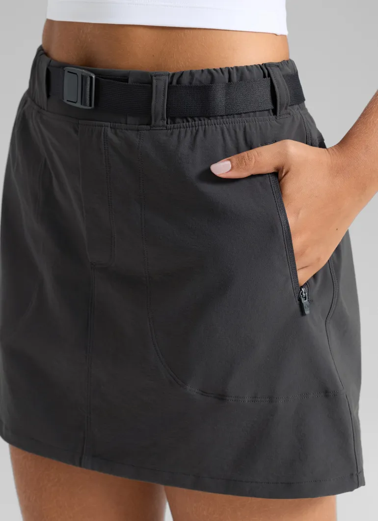 Stretch High Rise Mini Hiking Skirt 14.5’’