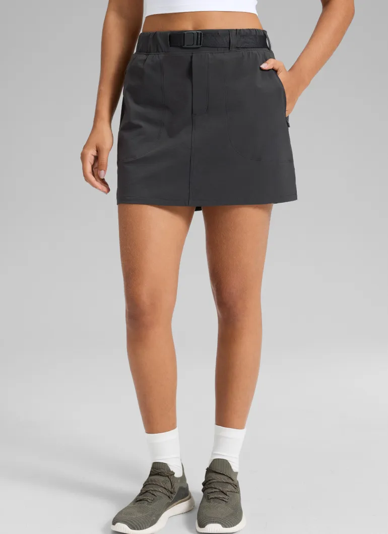 Stretch High Rise Mini Hiking Skirt 14.5’’