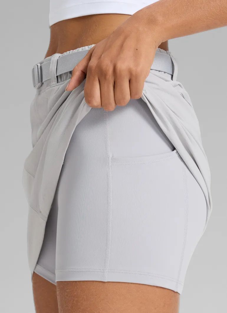 Stretch High Rise Mini Hiking Skirt 14.5’’
