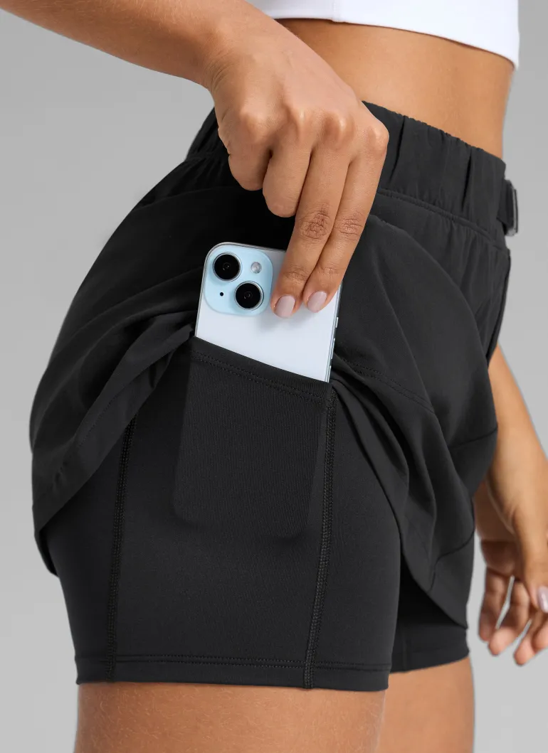Stretch High Rise Mini Hiking Skirt 14.5’’