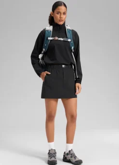 Stretch High Rise Mini Hiking Skirt 14.5’’