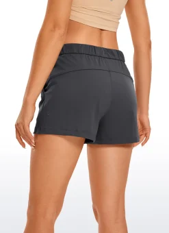 Stretch Mid Rise Pocket Shorts 2.5