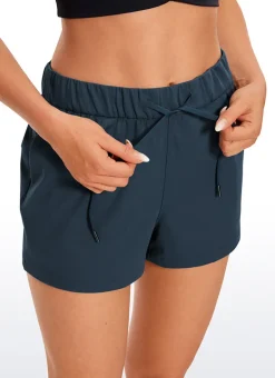 Stretch Mid Rise Pocket Shorts 2.5