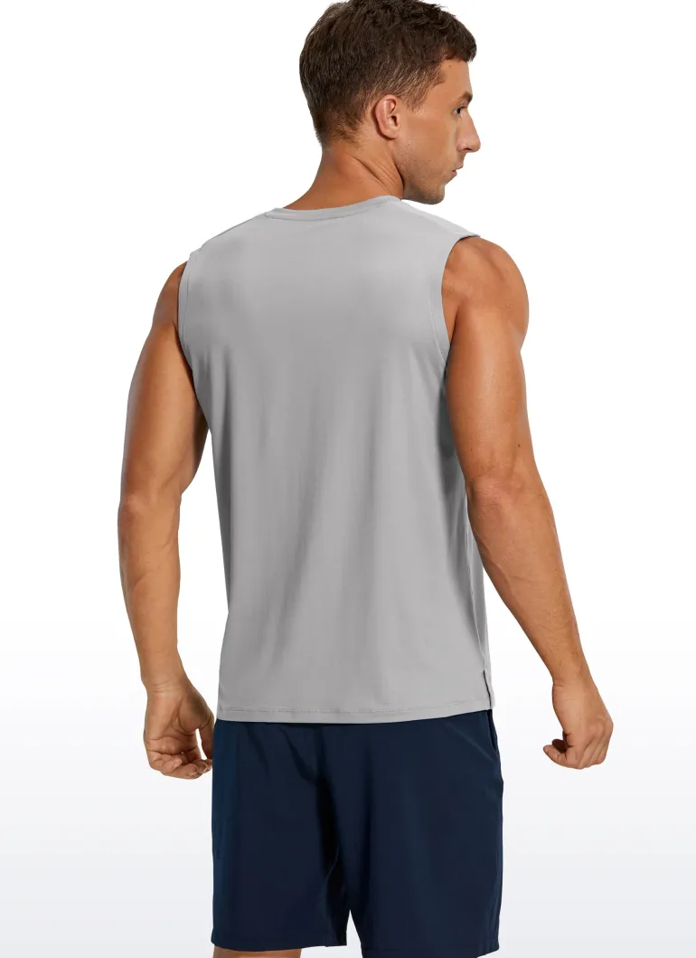 Stretch Quick Dry Tank Tops Crewneck