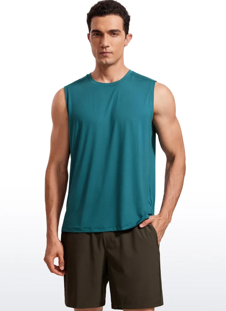 Stretch Quick Dry Tank Tops Crewneck