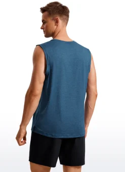 Stretch Quick Dry Tank Tops Crewneck