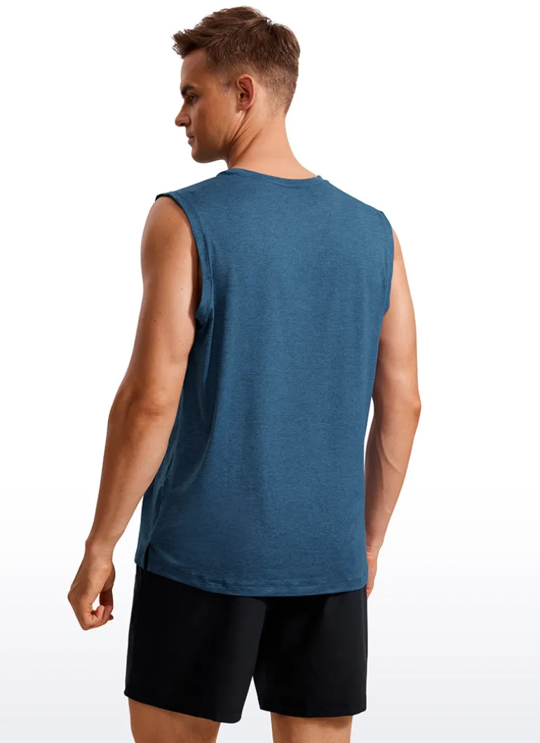 Stretch Quick Dry Tank Tops Crewneck