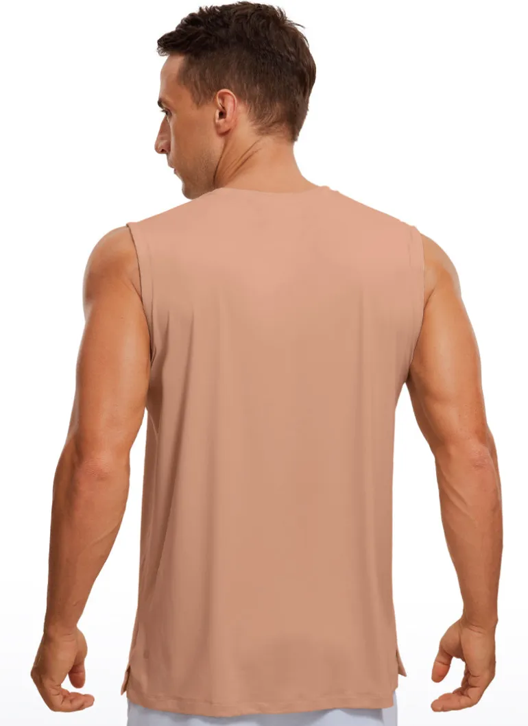 Stretch Quick Dry Tank Tops Crewneck