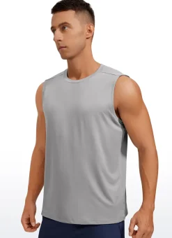 Stretch Quick Dry Tank Tops Crewneck