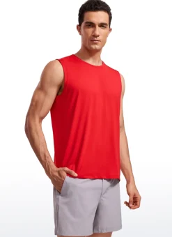 Stretch Quick Dry Tank Tops Crewneck