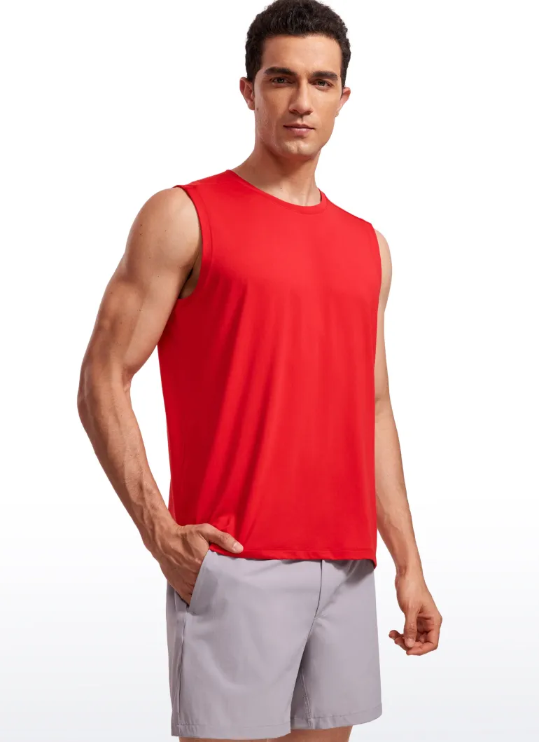 Stretch Quick Dry Tank Tops Crewneck