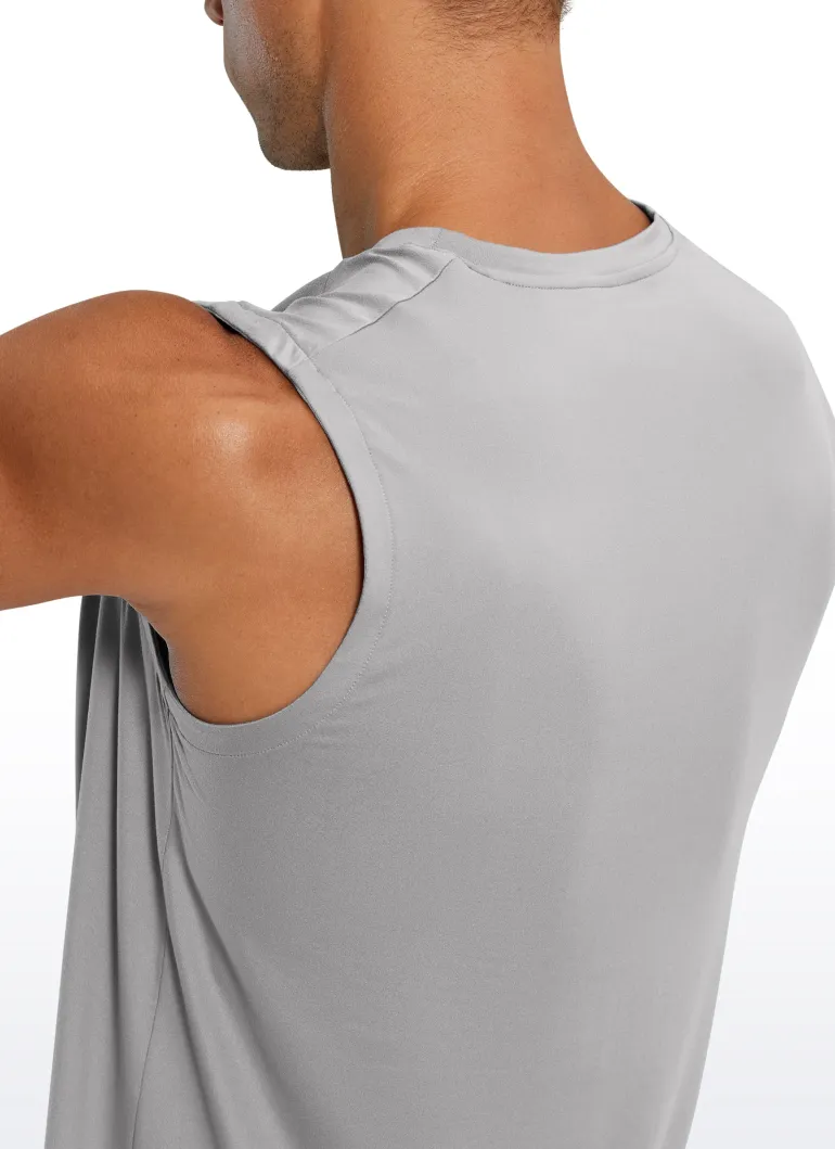 Stretch Quick Dry Tank Tops Crewneck