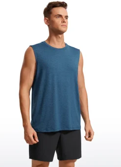 Stretch Quick Dry Tank Tops Crewneck
