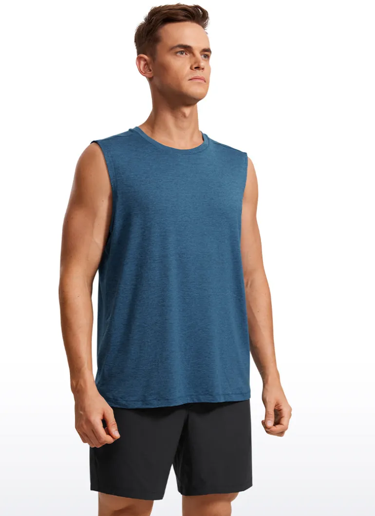 Stretch Quick Dry Tank Tops Crewneck