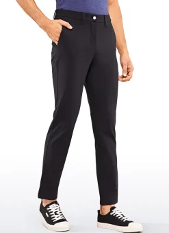 Stretch Slim-Fit Pants with Pockets 33''
