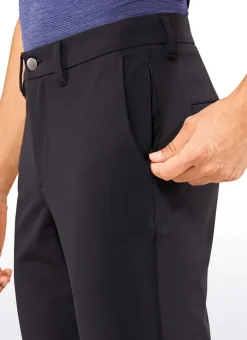 Stretch Slim-Fit Pants with Pockets 33''