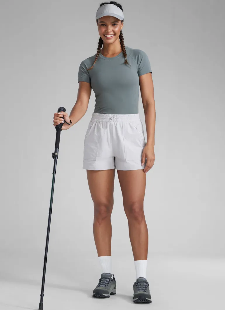 Stretch Water Repellent Hiking Pocket Shorts 3''