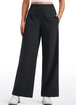 Stretch Wide Leg Casual Pant 30"