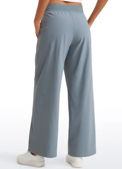 Stretch Wide Leg Casual Pant 30