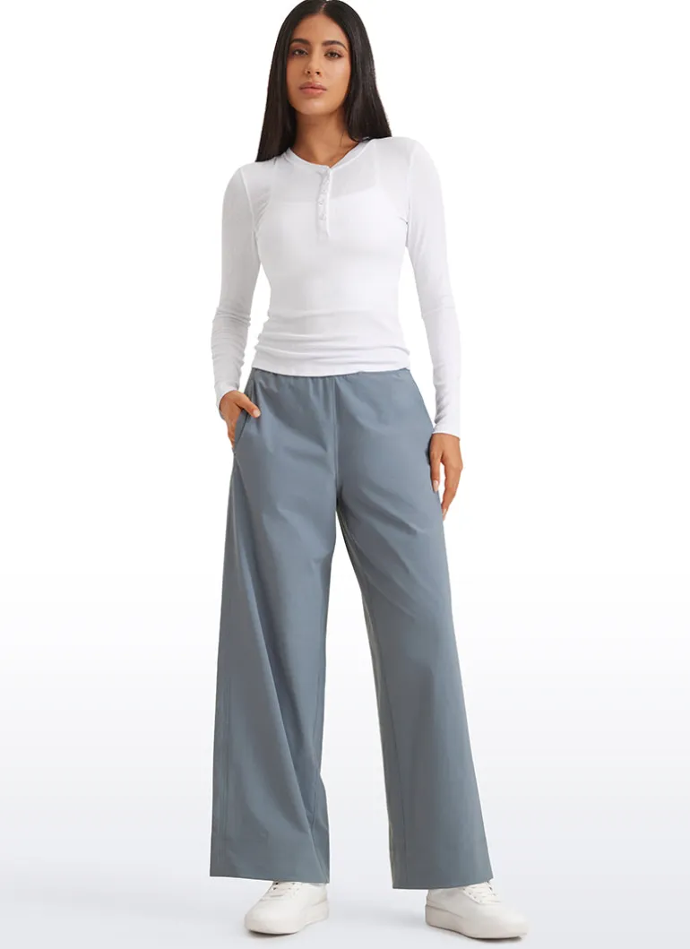 Stretch Wide Leg Casual Pant 30"