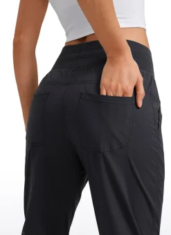 Striped Cinched Leg Pocket Pant 27''