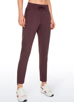 Striped Cinched Leg Pocket Pant 27''