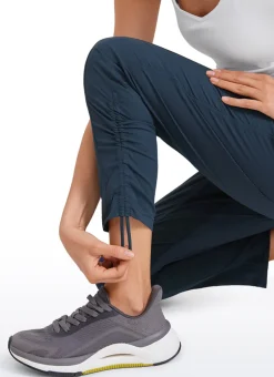 Striped Cinched Leg Pocket Pant 27''