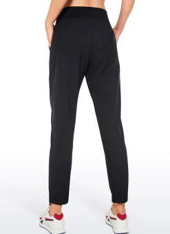 Striped Cinched Leg Pocket Pant 27''