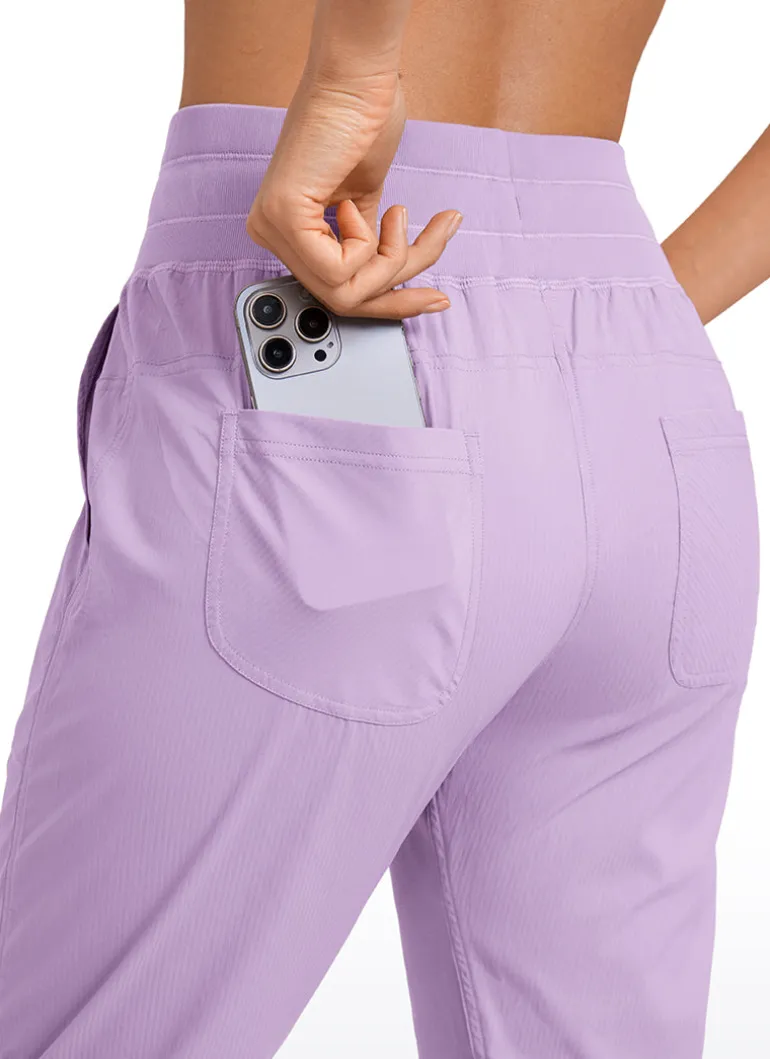 Striped Cinched Leg Pocket Pant 27''