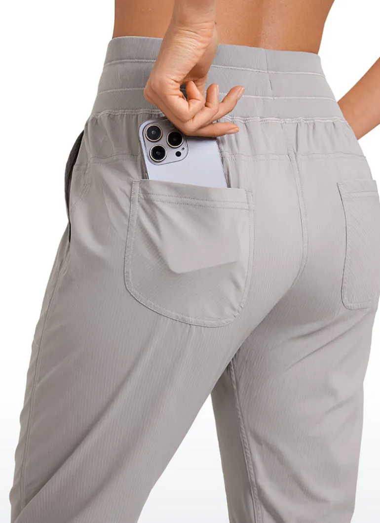 Striped Cinched Leg Pocket Pant 27''