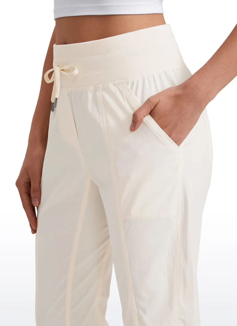 Striped Cinched Leg Pocket Pant 27''
