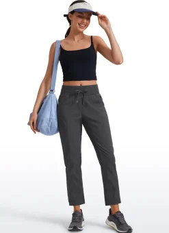 Striped Cinched Leg Pocket Pant 27''