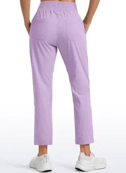 Striped Cinched Leg Pocket Pant 27''