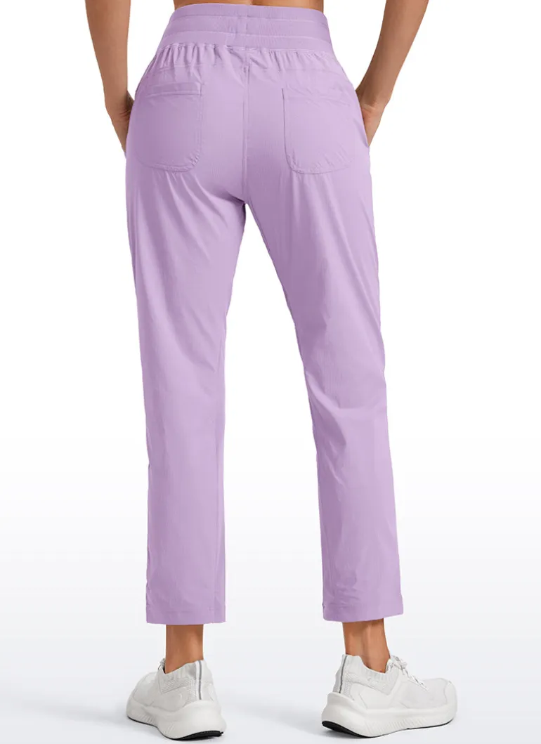 Striped Cinched Leg Pocket Pant 27''