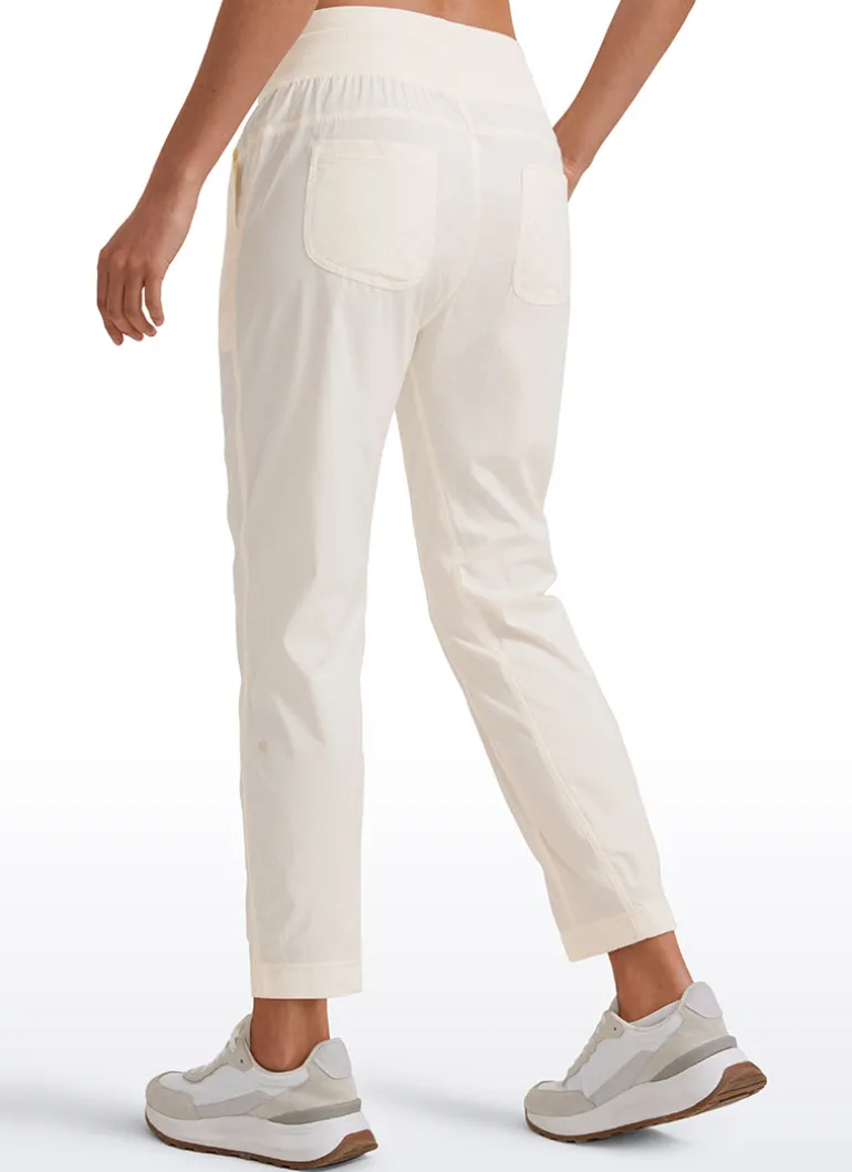 Striped Cinched Leg Pocket Pant 27''