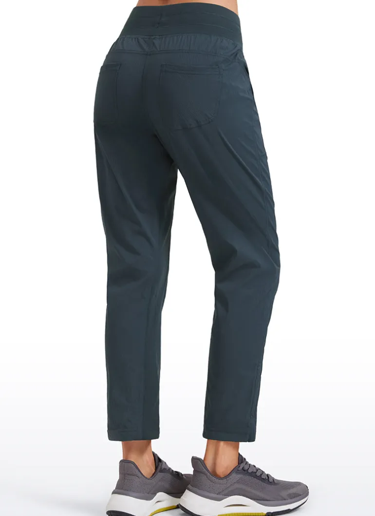 Striped Cinched Leg Pocket Pant 27''