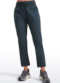 Striped Cinched Leg Pocket Pant 27''