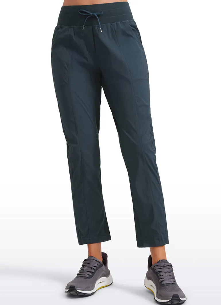 Striped Cinched Leg Pocket Pant 27''