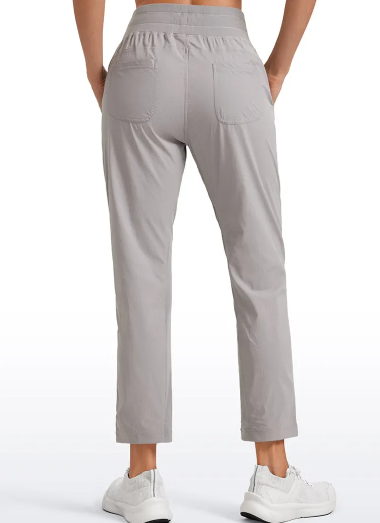 Striped Cinched Leg Pocket Pant 27''