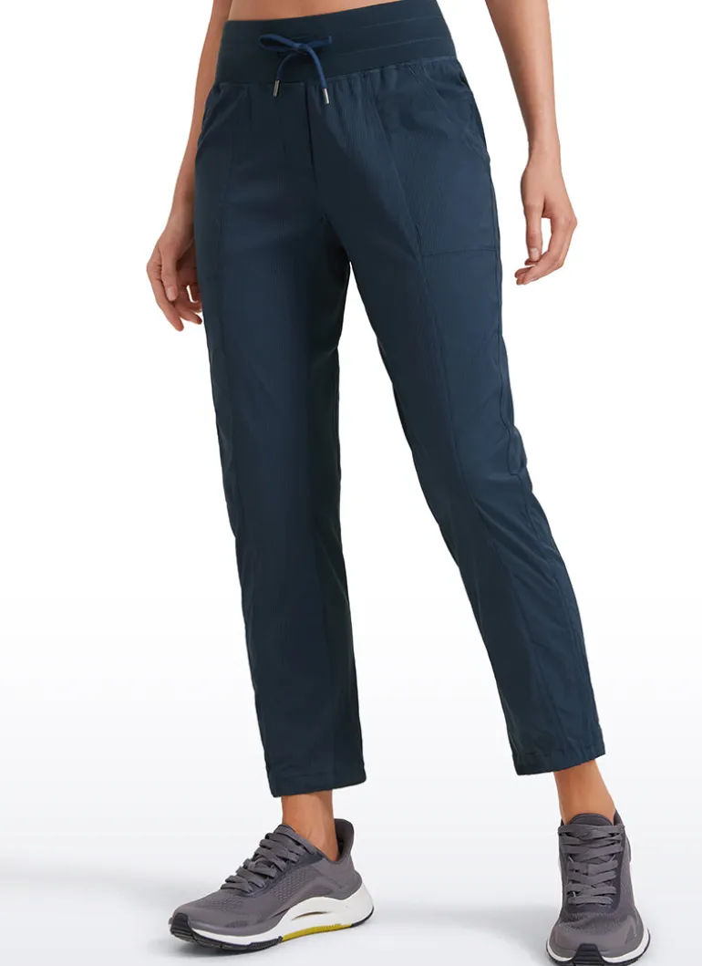 Striped Cinched Leg Pocket Pant 27''