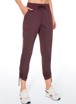 Striped Cinched Leg Pocket Pant 27''